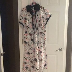 Unique Vintage Playing Cards Swing Dress